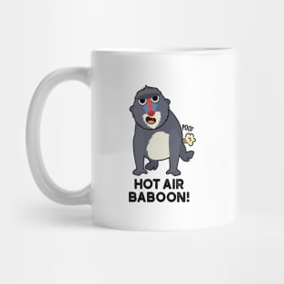 Hot Air Baboon Funny Farting Monkey Pun Mug